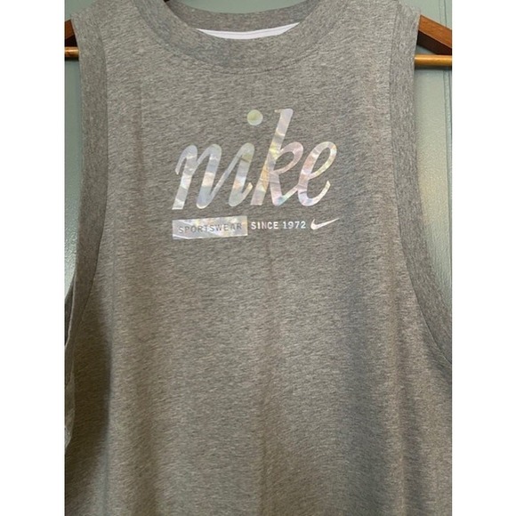 Women's Nike Sportswear Metallic Tank Dress Size L‎ oversized - Picture 2 of 6